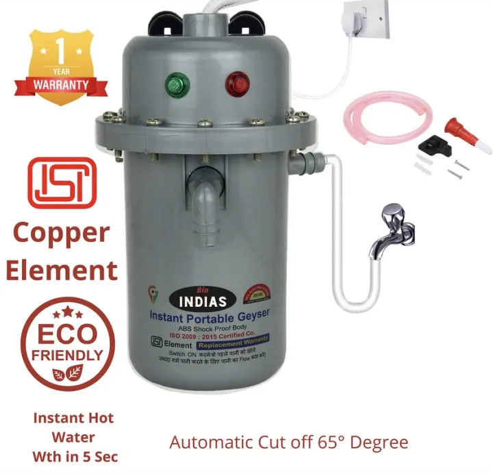 Electric Portable Geyser Auto Cut Off Portable Instant Mini Water