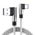 90 Degree 7A 100W USB Type C Cable 100W Fast Charging Wire For OPPO Oneplus Huawei P40 P30 Pro Realme USB C Charger Data Cord 3M. 