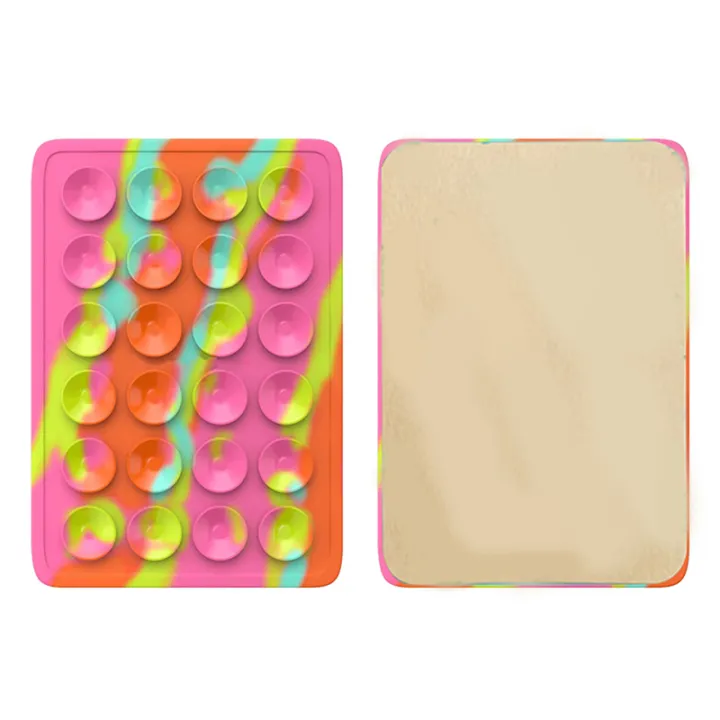 1pc%20Rainbow%20Color%20Suction%20Cup%20Wall%20Stand%20Mat%20Multifunctional%20Silicone%20Suction%20Phone%20Holder%20Square%20Anti-Slip%20Single-Sided%20Leather%20YAFENG%20-%20Image%204
