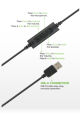 DIGICOM PC-19 USB Wired Headset Call Center Workstation Headphone with ENC Gaming Headphone With Mic. 