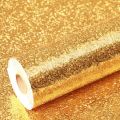 Wall Stickers Silver/Golden Wallpaper Living Room, Bedroom, Kitchen Floral Home Interior Decoration, DIY Self Adhesive Waterproof (3 meter). 