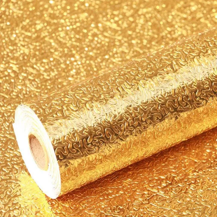 Wall%20Stickers%20Silver/Golden%20Wallpaper%20Living%20Room,%20Bedroom,%20Kitchen%20Floral%20Home%20Interior%20Decoration,%20DIY%20Self%20Adhesive%20Waterproof%20(3%20meter)%20-%20Image%202