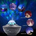 Galaxy Night Light Music Water Wave Projector Lamp Bluetooth Player Remote Control USB Powered Sound-Activated. 