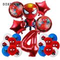 DISICHEN Luxury SpiderMan Birthday Party Decorations For Kids Latex Aluminum F Balloons Spider Theme Event Supplies Disposable Tableware. 