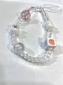 Cute Keychains Beaded Phone Strap Cell Phone Charms Beaded Lanyard Kawaii Creative Crystal Pendant BY PMH TECH. 