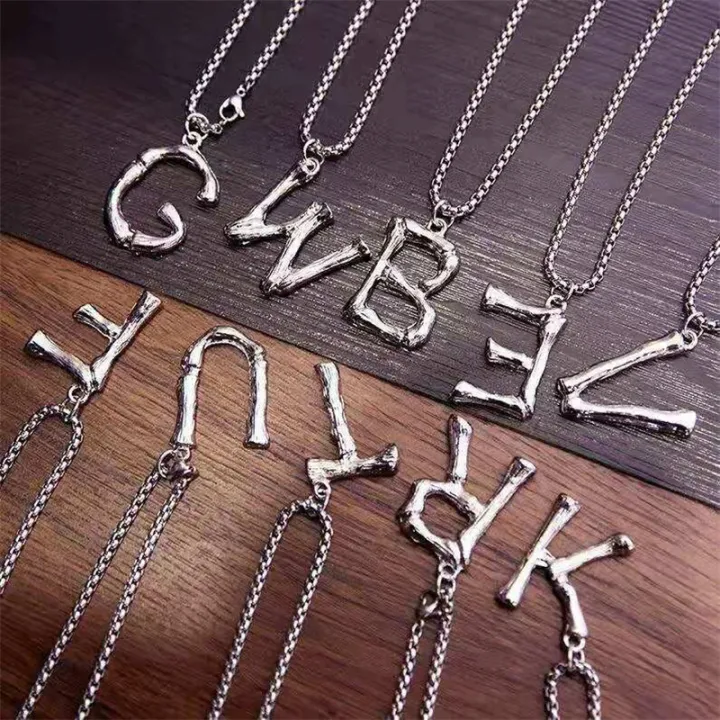 VaryGood%20Initial%20Letter%20Pendant%20In%20Box%20Chain%20Necklace%20For%20Men%2060cm%20-%20Image%203