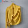 Yellow Silk Woolen Shawl. 