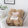 Premium Luxury Ultimate Super Soft Reverse Sherpa Throw Blanket - King Size (Random Colours). 