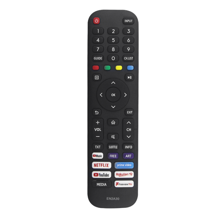 1 Piece EN2A30 Remote Control Replace EN2A30 Remote Control for TV 4K LED HD UHD Smart TV No Setup Needed
