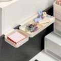 4PCS Practical Plastic Hanging Storage Box Wall Mounted Space Saving Stationery Storage Box with Dividers Drawers Hanging Organizer Office. 