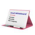 Portable Small Whiteboard, Reusable Mini Magnet Dry Erase Board with Marker Wipe Cloth Magnetic Dry Erase Board Pink. 
