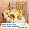 Cute Copilots Stroller Simulation Steering Wheel Toys Electric Multi Functional Steering Wheel Vocal Toys Montessori Interactive Copilot Steering Wheel Birthday Gift. 
