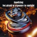 Practical Aromatherapy Function Aluminum Alloy Material Car Perfume Diffuser Automatic Rotation Star Suspension Design Solar Rotating Diffuser Solar Powered Compact Modern Appearance Car Aroma Diffuser Car Interior Decoration. 
