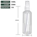 100 Ml And 50Ml Empty Pet Bottle With Mist Spray Pump, Atomizer Refillable Fine Mist for Travel Beauty Makeup And Others (Pack of 2 pcs). 