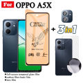 3 IN 1 OPPO A5X Ceramic Tempered Glass for OPPO A5 Pro A3 Pro A3X Camera Lens Glass Screen Protector and Back Film. 