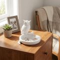 Creative 3D Printed Owl Storage Tray Cartoon Animal Shaped Cute Entrance Key Bowl Plastic Modern Earrings Display Dish Home Decoration. 