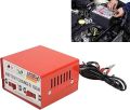 EBTOOLS Car Battery Charger Smart Car Battery Charger Metal Quick Charge Repair Machine 6V 12V Adjustable Red EU Plug 110-220V Universal Auto Accessories. 