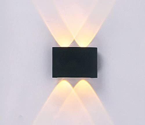 2+2 Indoor And Outdoor Up Down Wall Light Waterproof LED Wall Lamp, Warm White for Bedroom, Living Room, Cafe, Restaurant