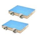 FORIDE 2X Bird Perch Stand Platform Natural Wood Playground Paws Grinding Clean for Pet Parrot Budgies Parakeet Cockatiels. 