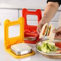 Creative Stainless Steel DIY Sandwich Cutters Mould Kids Breakfast Sealer Flip Toast Bread Mold Baking Accessories Sandwich Cutting Tool. 