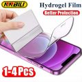 Wenefang NNBILI 1-4Pcs फुल कभर ब्याक हाइड्रोजेल फिल्म iPhone 7 8 6 Plus XR XS MAX स्क्रिन प्रोटेक्टरहरू iPhone 12 13 Pro Max को लागि ग्लास होइन. 