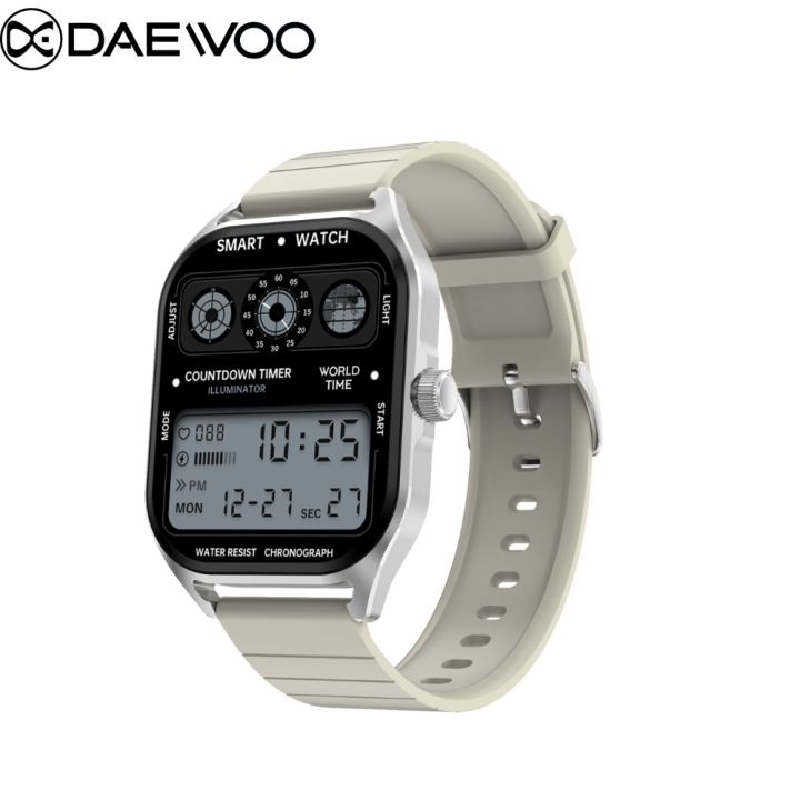 Daewoo%20Delta%20DT99%20Smartwatch:%202.04"%20AMOLED%20HD%20Screen,%20BT%20Call,%20200+%20Watch%20Faces,%20Heart%20Rate,%20BT%20Music,%20NFC,%20Always%20On%20Display,%20Voice%20Assistant,%20%20IP67%20Waterproof,%20260%20mah%20Battery,%20Compass,%20Lady%20Assistant%20-%20Image%2010