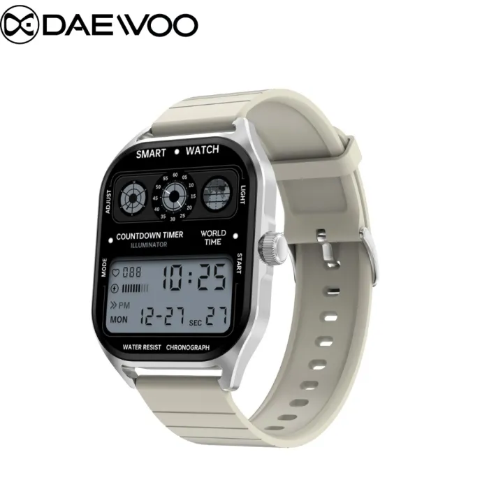 Daewoo%20Delta%20DT99%20Smartwatch:%202.04"%20AMOLED%20HD%20Screen,%20BT%20Call,%20200+%20Watch%20Faces,%20Heart%20Rate,%20BT%20Music,%20NFC,%20Always%20On%20Display,%20Voice%20Assistant,%20%20IP67%20Waterproof,%20260%20mah%20Battery,%20Compass,%20Lady%20Assistant%20-%20Image%2010