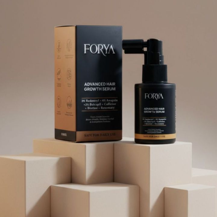 FORYA - Advanced Hair Growth Serum - 30ml (Triple Action Formula)  Boosts Growth, Reduces Hair fall & Strengthens Follicles