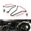 OYPFXMI 1 Pair Motorcycle Saddlebags Brackets Support Left and Right Side for Bonneville/SE T100 2001-2015 - Black. 