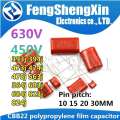10pcs CBB22 polypropylene film capacitor 400V 450V 630V 205J 223J 224J 225J 255J 273J 274J 275J 333J 334J 0.022uf 0.2uf. 