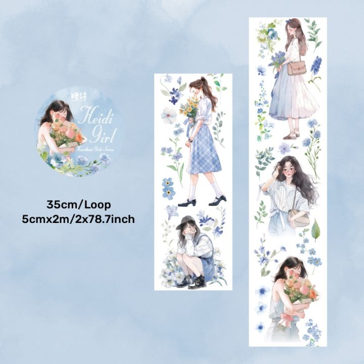 Sweet%20Journal%20Heart%20Girl%20Series%20Masking%20Tapes%20Decorative%20Sticky%20Character%20Washi%20Tape%20for%20Journaling%20Diary%20DIY%20Crafts%20Scrapbooking%20-%20Image%206