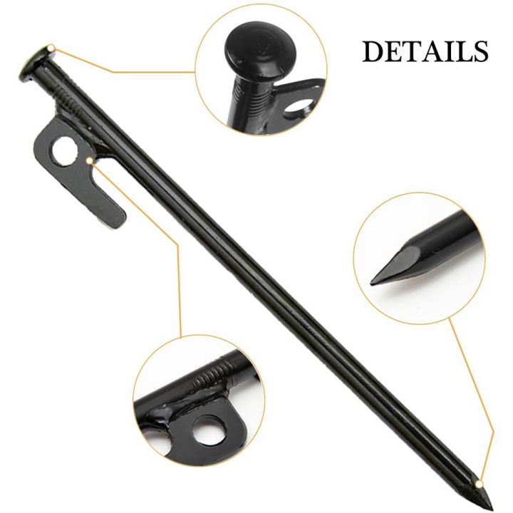 8%20Pack%20Tent%20Stakes%20Tent%20Pegs%20for%20Camping%20Steel%20Tent%20Stakes%20,30cm%20-%20Image%204
