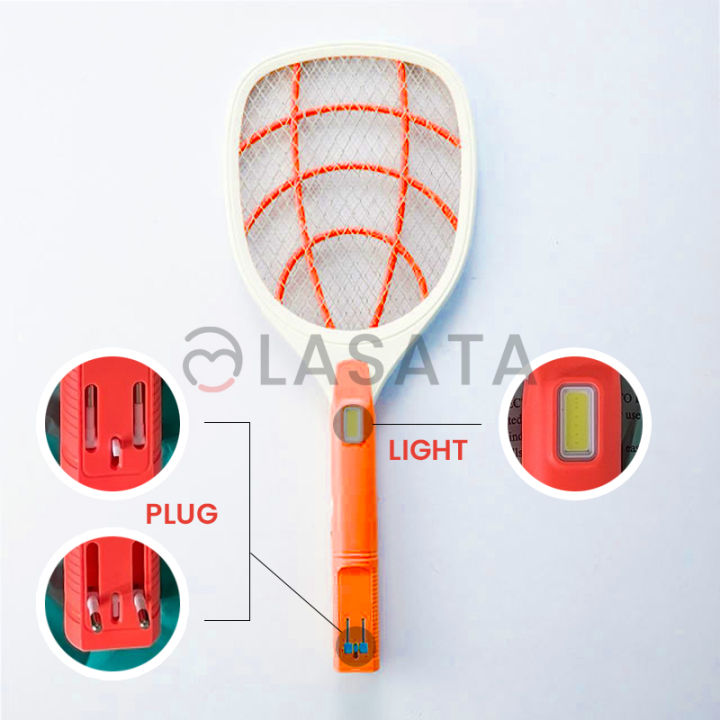 Osaka Power Rechargeable Anti-Mosquito Bat | Electric Insect Killer Bat | Fly Swatter with Charging | LED Light
