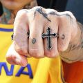 European and American Retro Personality Hip-Hop Fashion Cross Ring for Men and Women, Oil Drip Punk Trendy Handmade Ancient Style Ring. 