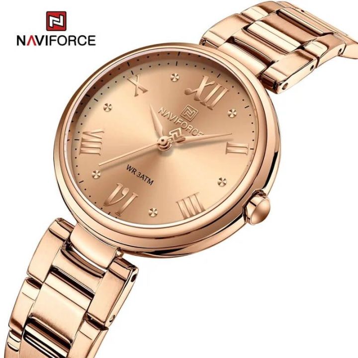 NaviForce NF5030 Casual Rose Gold Elegant Wrist watch For Women - RoseGold