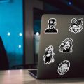 Artsy Home 25/50pcs Black and White Mix Horror Movie Graffiti Waterproof Sticker for Laptops and Skateboards. 