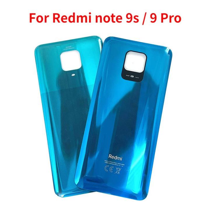 Original Back Panel / Back Door For Redmi Note 9 Pro-blue