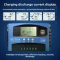 High Efficiency Digital Display MPPT Solar Charge Controller 30A 40A 100A Protects Battery Solar Control Panel 12V/24V Power Controller Home Use. 