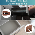 6 Sets Drawer Guide Kit, Drawer Parts Drawer Slide Track Guide Repair Kit Dresser Drawer Center Mount Drawer Slides. 