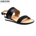 Geox Black Formosa C Pure Flat Sandals For Women. 