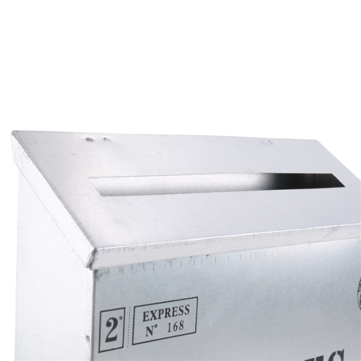 Mailbox%20Vintage%20Wall%20Mount%20Mailbox%20Post%20Letter%20Box%20Antique%20Metal%20Mailbox%20Rust%20Resistant%20Mail%20Holder%20for%20Outside%20Silver%20-%20Image%202