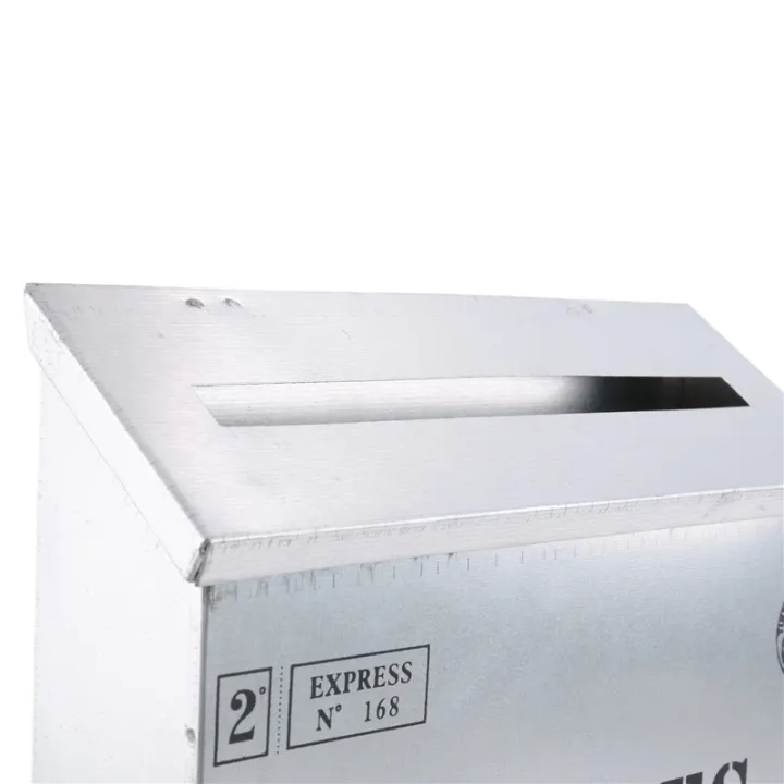 Mailbox%20Vintage%20Wall%20Mount%20Mailbox%20Post%20Letter%20Box%20Antique%20Metal%20Mailbox%20Rust%20Resistant%20Mail%20Holder%20for%20Outside%20Silver%20-%20Image%206