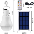 Solar Light Bulbs LED Solar Lights Rechargeable Indoor/Outdoor For Camping Emergency Power Outage With Remote Control. 