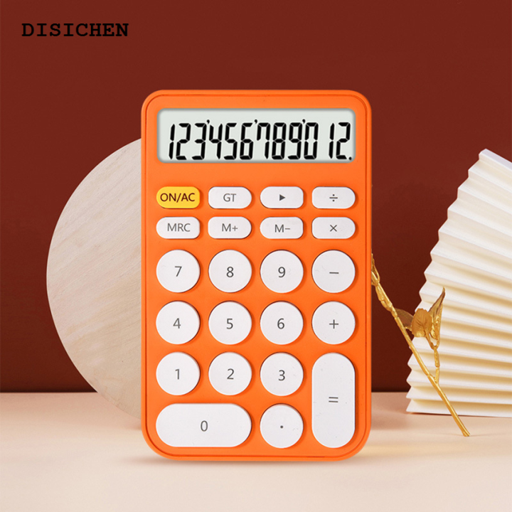 DISICHEN%20Luxury%20Pocket%20Calculator,%20Mini%20Standard%20Function%20Desktop%20Calculator%2012-Digit%20Handheld%20Phone%20Size%20Calculator%20for%20Learning%20Office%20-%20Image%203