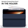 Premium Leather Flip Case For Oneplus Pad 11.61 Inch 2023 With Pencil Holder Hard Pc Shockproof Tri-Fold Hybrid Slim Cover. 