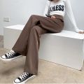 Casual High Waist Loose Wide Leg Pants for Women Spring Autumn New Floor-Length White Suits Pants Ladies Long Trousers. 
