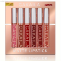 WENYAN CAKAILA 6-Color Lip Gloss Lipstick Set Liquid Matte Velvet Matte Women's Makeup Long-lasting Waterproof Non-stick Cup Non-fade. 