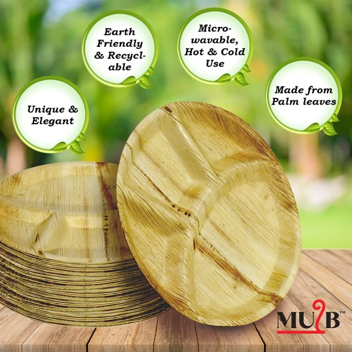 Dinner Plates Areca Palm Leaf Plates 25 Pieces Of 12