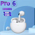 Sutuiying Original Pro 6 TWS Wireless Bluetooth Earphones Headphones Mini High Quality Fone Earphone Stereo Sport Headset For Xiaomi Android Earbuds. 
