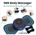 EMS Rechargeable Mini Body Massager with Digital Display | Full Body Muscle Relaxer | Portable Pain Relief Massager | Adjustable Modes & Intensity. 